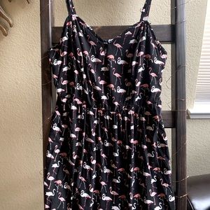 Pink flamingo sleeveless women’s blouse size 2x